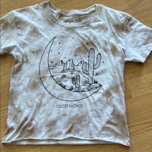 Fifth Sun White Short-Sleeve 'Desert Nights' Graphic Tee - Black Print